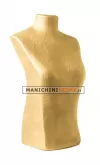 Torso display gioielli cartapesta oro