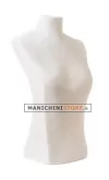 Torso display gioielli cartapesta bianco