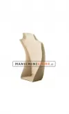 Busto display gioielli a V piccolo naturale