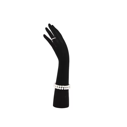 Mano portagioie in velluto nero cod.15 FL
