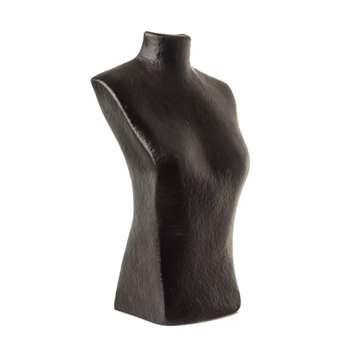 Torso display gioielli cartapesta nero