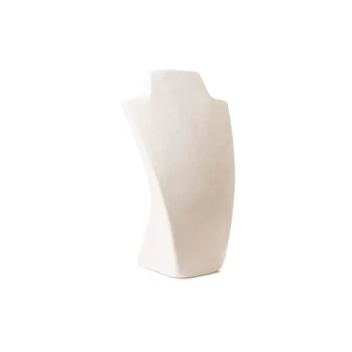Busto display gioielli a V grande bianco