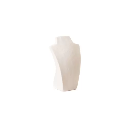 Busto display gioielli a V piccolo bianco