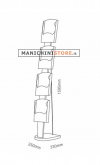 Espositore autoportante