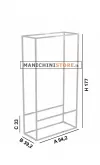 Stender modulare 94,2 cm per 3 ripiani