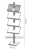 Espositore con 8 ripiani