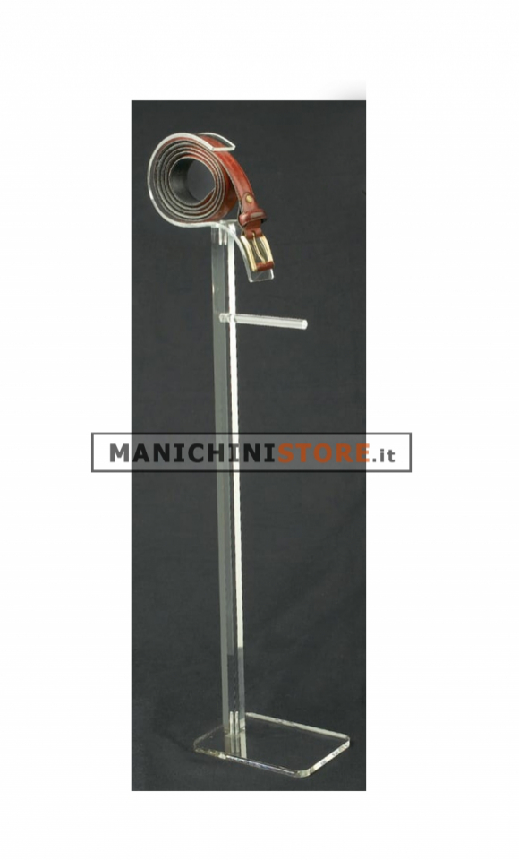 Belt holder display h 80 cm - plexiglas