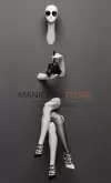 Testa espositiva donna da muro