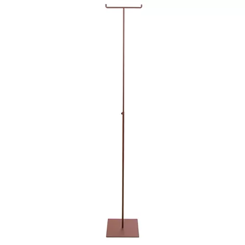 Espositore porta abiti doppio regolabile - ruggine