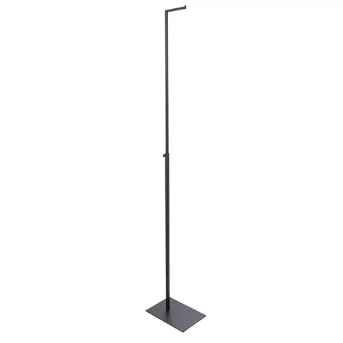Espositore porta abiti regolabile tubo quadro - Nero