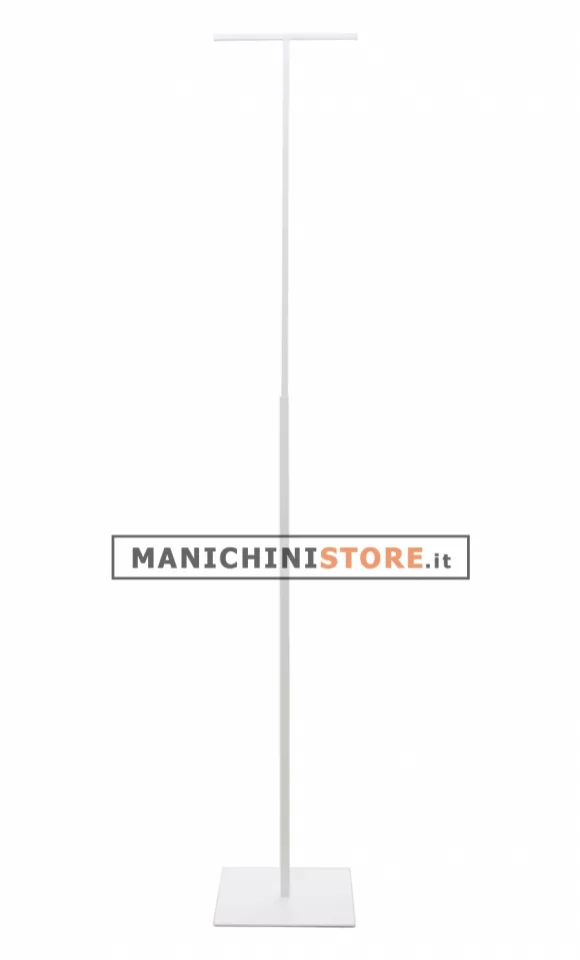 Espositore porta abiti doppio regolabile - BIANCO