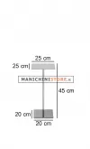 Espositore supporto quadrato - H. 45 cm