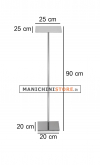 Espositore supporto quadrato - H. 90 cm
