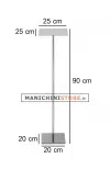 Espositore supporto quadrato - H. 90 cm