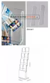 Espositore pieghevole a 8 tasche