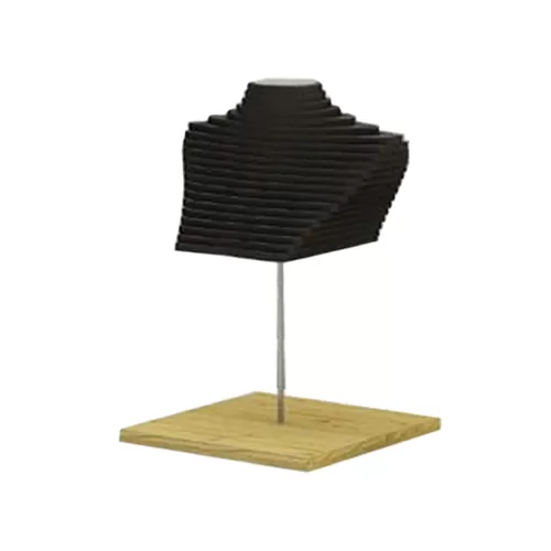Spalle in cartone con base - Nero