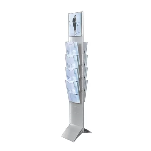Espositore bifacciale con porta poster