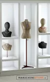 Testa in cartone con base - Avana