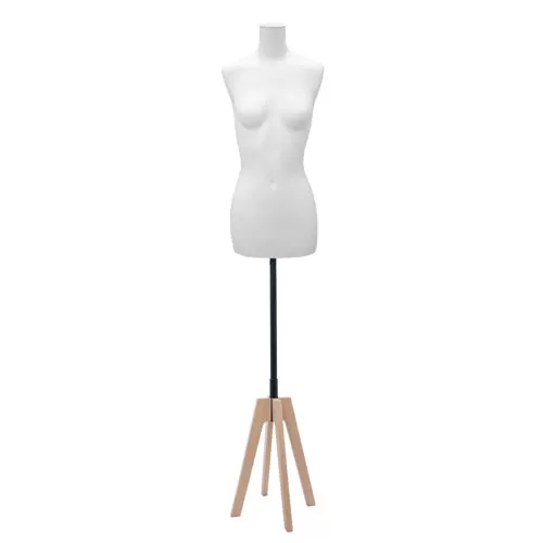 Busto Donna Essential con base in rovere naturale