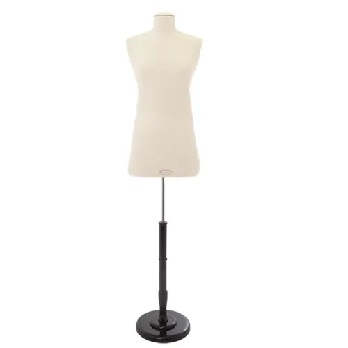 Busto donna sartoriale professionale in lino con base tonda TG. 42-44 Medium