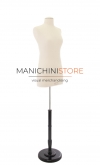 Busto donna sartoriale professionale in lino con base tonda TG. 42-44 Medium
