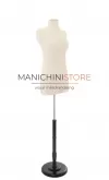 Busto donna sartoriale professionale in lino con base tonda TG. 42-44 Medium