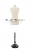Busto donna sartoriale professionale in lino con base tonda TG. 40-42 Small+