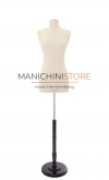 Busto donna sartoriale professionale in lino con base tonda TG. 40-42 Small+ 