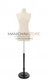Busto donna sartoriale professionale in lino con base tonda TG. 40-42 Small+