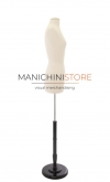 Busto donna sartoriale professionale in lino con base tonda TG. 40-42 Small+ 