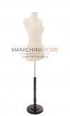 Busto donna sartoriale professionale in lino con base tonda TG. 40-42 Small+ 