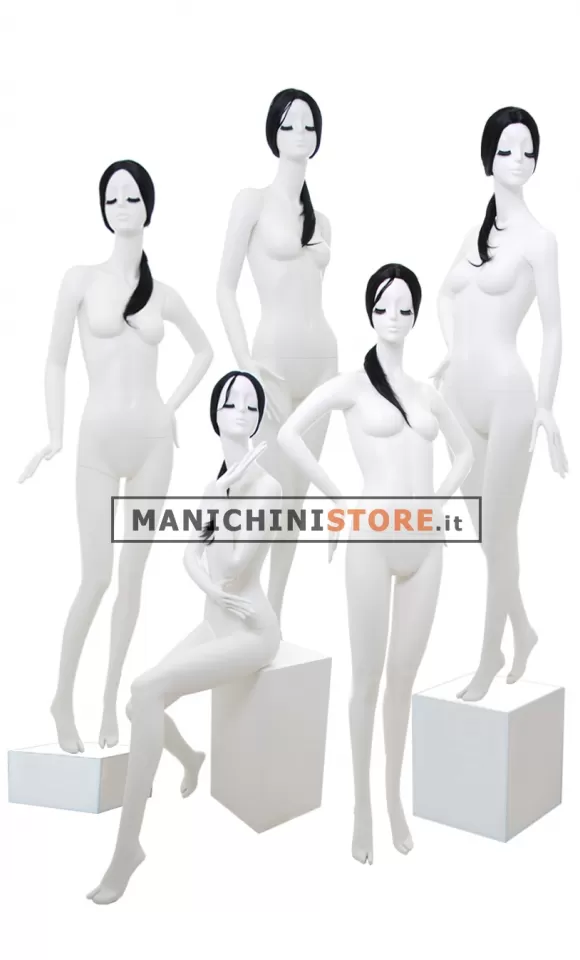 Famiglia manichini donna con make up e parrucca - BB
