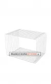 Espositore in filo ferro bianco 60 cm