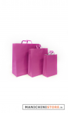 Sacchetto FUCHSIA con manico piatto