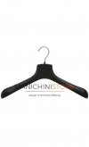 Gruccia capospalla 44 x 6,5 cm. Plastica Nera
