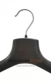 Gruccia capospalla 44 x 6,5 cm. Plastica Nera