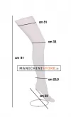 Gamba donna trasparente opale - espositore calze