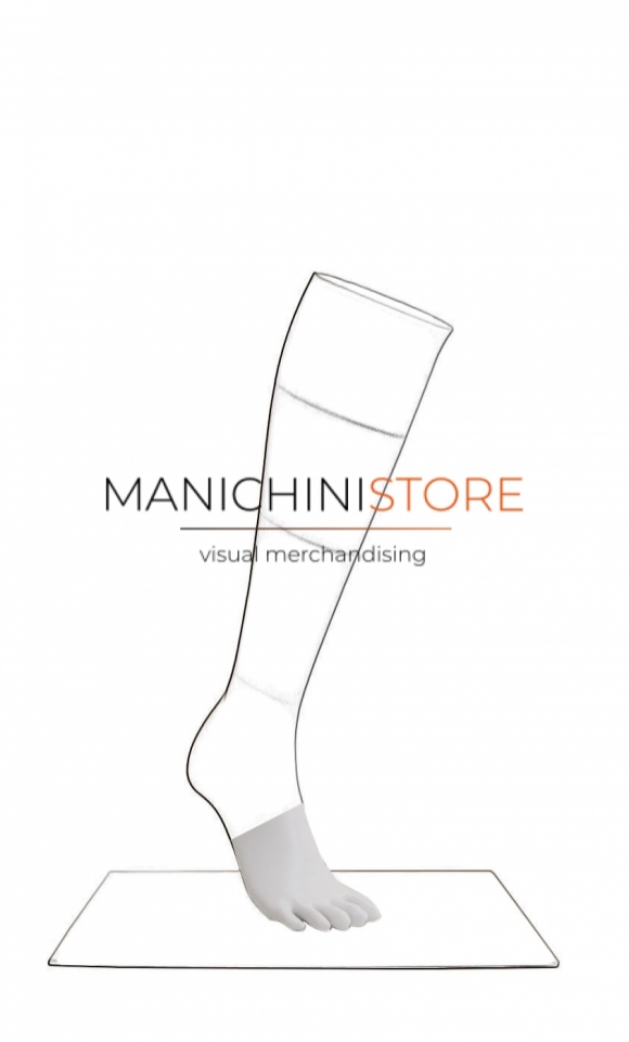 Pair of legs with toes for e-commerce photos