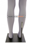 Gambe uomo vita alta con base in metallo nero
