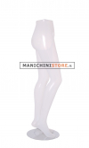 Gambe donna trasparenti con base in metallo