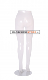 Gambe donna trasparenti con base in metallo