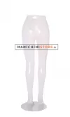 Gambe donna trasparenti con base in metallo