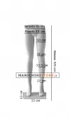 Gambe donna con base in metallo