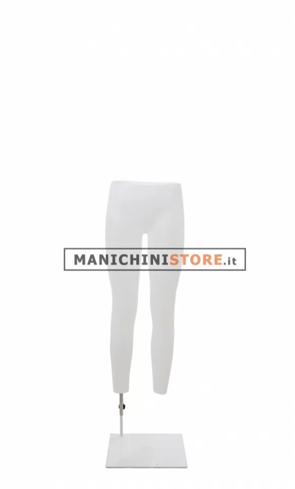 Gambe donna per foto e-commerce a vita alta con base bianca