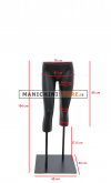Gambe donna nere con base nera