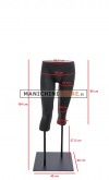 Gambe uomo nere con base nera