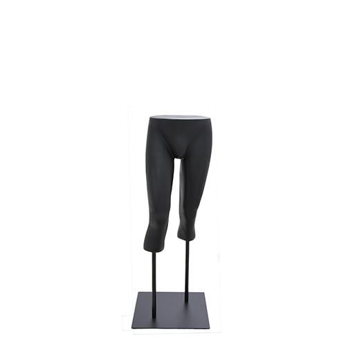 Gambe uomo nere con base nera