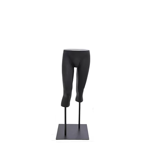 Gambe uomo nere con base nera