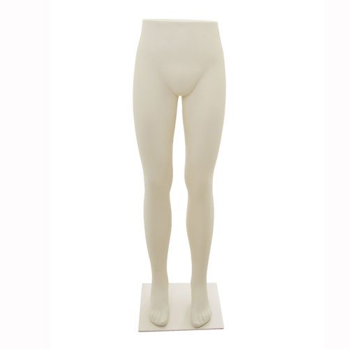 Gambe uomo vita alta color sabbia con base in metallo