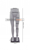 Gambe uomo vita alta con base in metallo nero